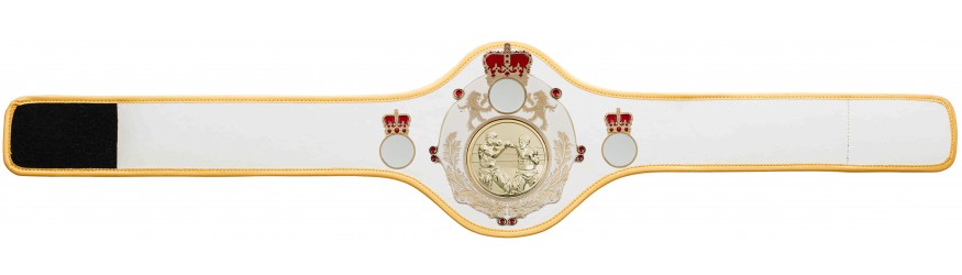 QUEENSBURY PRO LEATHER BOXING CHAMPIONSHIP BELT - QUEEN/W/G/BOXG - + 10 COLOURS